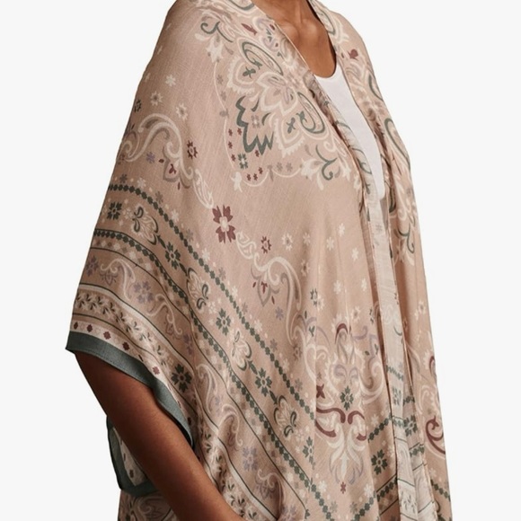 NWT Lucky Brand Paisley Boho Kimono - Picture 2 of 9